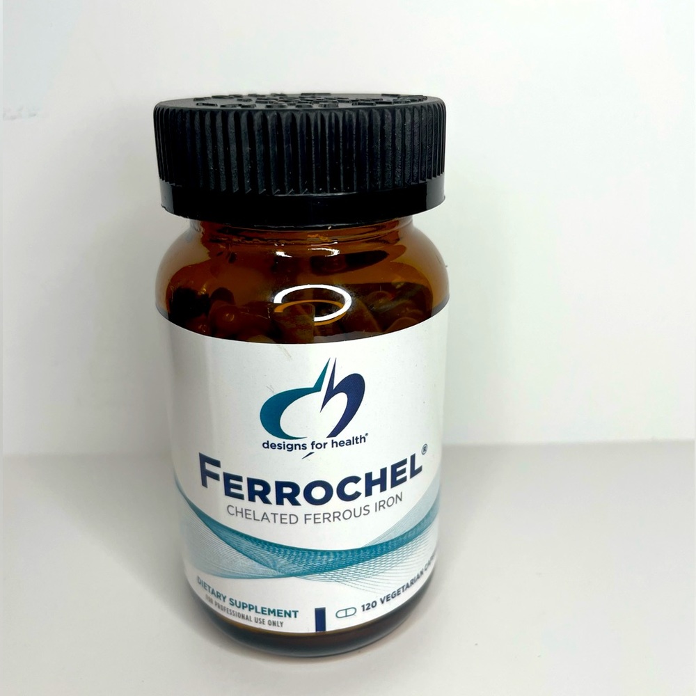 Ferrochel Chelated Ferrous Iron 120 Capsules NEW exp 12/2024